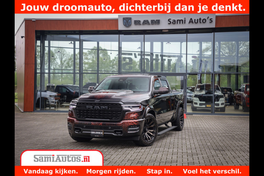 Dodge Ram COBRA EDITION | 1500 Limited Night High Output 540HP 706Nm | Massage + Full Option | De Meest Luxe en Volle Pick-Up in zijn Klas Comfortabele Dubbele Cabine met Royale 5 Zitplaatsen | BPM vrij | Nu Leverbaar uit Voorraad | Voorraad Nr 2368 -  5452 | Cobra package is meerprijs |
