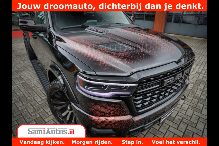 Dodge Ram COBRA EDITION | 1500 Limited Night High Output 540HP 706Nm | Massage + Full Option | De Meest Luxe en Volle Pick-Up in zijn Klas Comfortabele Dubbele Cabine met Royale 5 Zitplaatsen | BPM vrij | Nu Leverbaar uit Voorraad | Voorraad Nr 2368 -  5452 | Cobra package is meerprijs |
