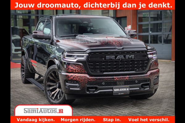 Dodge Ram COBRA EDITION | 1500 Limited Night High Output 540HP 706Nm | Massage + Full Option | De Meest Luxe en Volle Pick-Up in zijn Klas Comfortabele Dubbele Cabine met Royale 5 Zitplaatsen | BPM vrij | Nu Leverbaar uit Voorraad | Voorraad Nr 2368 -  5452 | Cobra package is meerprijs |