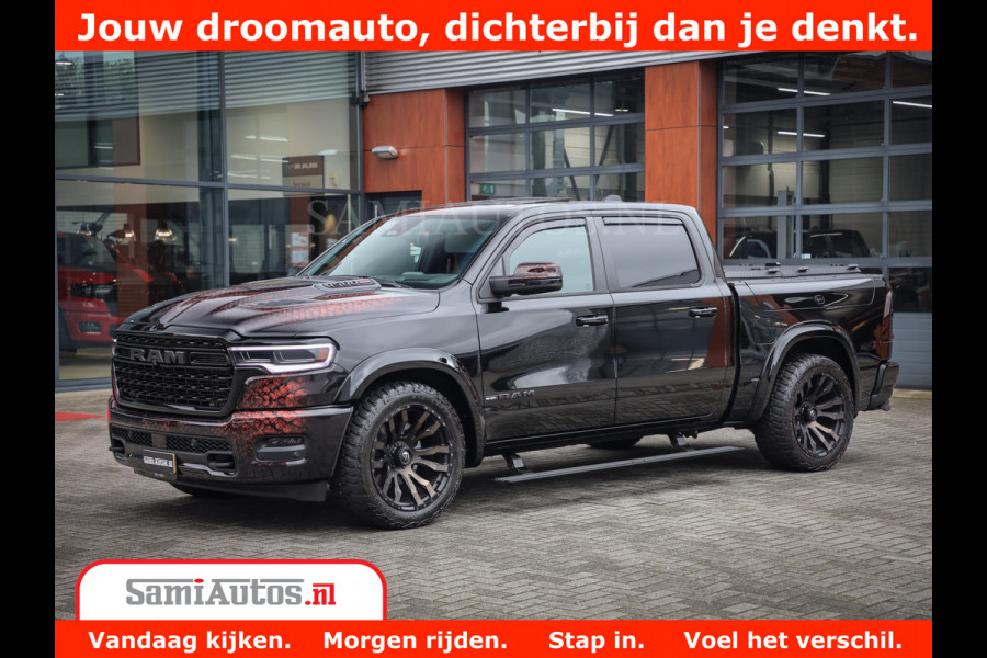 Dodge Ram COBRA EDITION | 1500 Limited Night High Output 540HP 706Nm | Massage + Full Option | De Meest Luxe en Volle Pick-Up in zijn Klas Comfortabele Dubbele Cabine met Royale 5 Zitplaatsen | BPM vrij | Nu Leverbaar uit Voorraad | Voorraad Nr 2368 -  5452 | Cobra package is meerprijs |