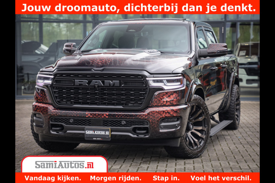 Dodge Ram COBRA EDITION | 1500 Limited Night High Output 540HP 706Nm | Massage + Full Option | De Meest Luxe en Volle Pick-Up in zijn Klas Comfortabele Dubbele Cabine met Royale 5 Zitplaatsen | BPM vrij | Nu Leverbaar uit Voorraad | Voorraad Nr 2368 -  5452 | Cobra package is meerprijs |