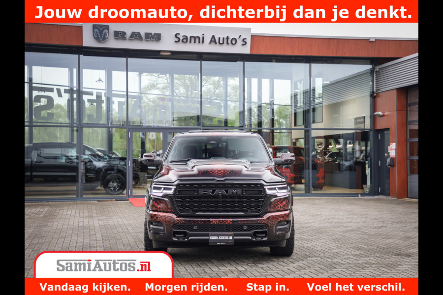 Dodge Ram COBRA EDITION | 1500 Limited Night High Output 540HP 706Nm | Massage + Full Option | De Meest Luxe en Volle Pick-Up in zijn Klas Comfortabele Dubbele Cabine met Royale 5 Zitplaatsen | BPM vrij | Nu Leverbaar uit Voorraad | Voorraad Nr 2368 -  5452 | Cobra package is meerprijs |