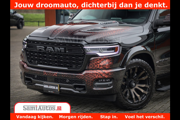 Dodge Ram COBRA EDITION | 1500 Limited Night High Output 540HP 706Nm | Massage + Full Option | De Meest Luxe en Volle Pick-Up in zijn Klas Comfortabele Dubbele Cabine met Royale 5 Zitplaatsen | BPM vrij | Nu Leverbaar uit Voorraad | Voorraad Nr 2368 -  5452 | Cobra package is meerprijs |