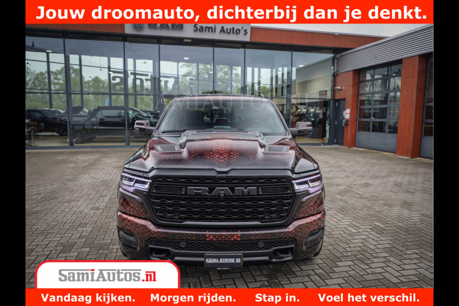 Dodge Ram COBRA EDITION | 1500 Limited Night High Output 540HP 706Nm | Massage + Full Option | De Meest Luxe en Volle Pick-Up in zijn Klas Comfortabele Dubbele Cabine met Royale 5 Zitplaatsen | BPM vrij | Nu Leverbaar uit Voorraad | Voorraad Nr 2368 -  5452 | Cobra package is meerprijs |