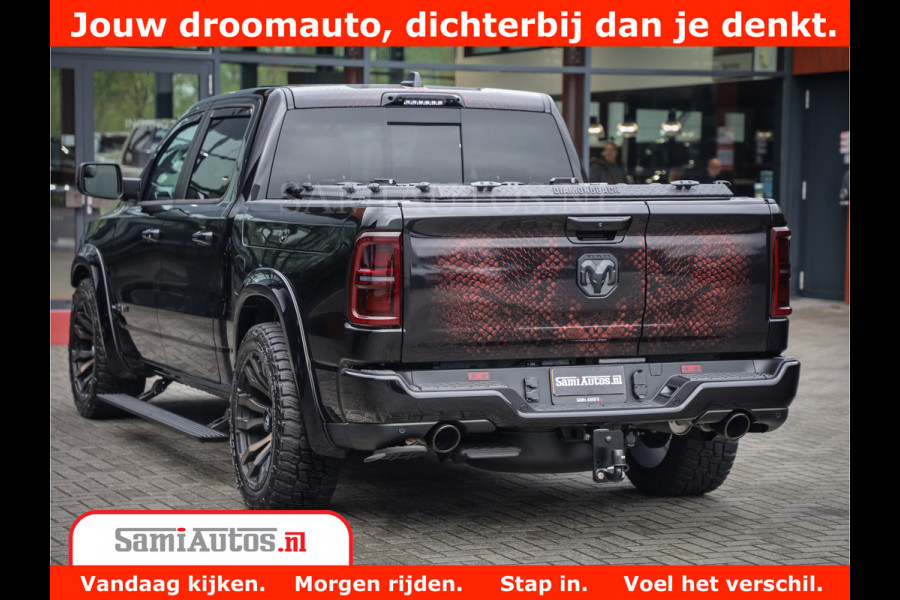 Dodge Ram COBRA EDITION | 1500 Limited Night High Output 540HP 706Nm | Massage + Full Option | De Meest Luxe en Volle Pick-Up in zijn Klas Comfortabele Dubbele Cabine met Royale 5 Zitplaatsen | BPM vrij | Nu Leverbaar uit Voorraad | Voorraad Nr 2368 -  5452 | Cobra package is meerprijs |