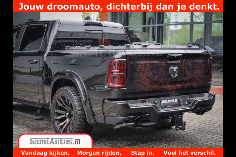 Dodge Ram COBRA EDITION | 1500 Limited Night High Output 540HP 706Nm | Massage + Full Option | De Meest Luxe en Volle Pick-Up in zijn Klas Comfortabele Dubbele Cabine met Royale 5 Zitplaatsen | BPM vrij | Nu Leverbaar uit Voorraad | Voorraad Nr 2368 -  5452 | Cobra package is meerprijs |