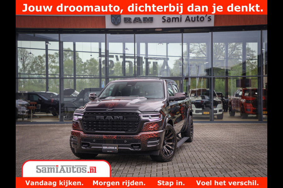 Dodge Ram COBRA EDITION | 1500 Limited Night High Output 540HP 706Nm | Massage + Full Option | De Meest Luxe en Volle Pick-Up in zijn Klas Comfortabele Dubbele Cabine met Royale 5 Zitplaatsen | BPM vrij | Nu Leverbaar uit Voorraad | Voorraad Nr 2368 -  5452 | Cobra package is meerprijs |