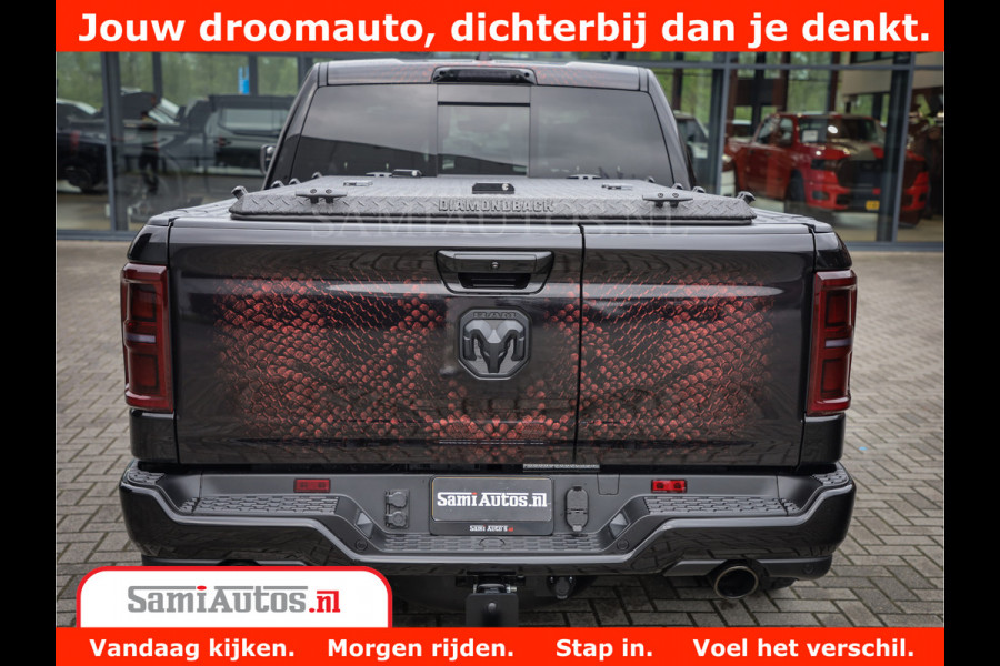 Dodge Ram COBRA EDITION | 1500 Limited Night High Output 540HP 706Nm | Massage + Full Option | De Meest Luxe en Volle Pick-Up in zijn Klas Comfortabele Dubbele Cabine met Royale 5 Zitplaatsen | BPM vrij | Nu Leverbaar uit Voorraad | Voorraad Nr 2368 -  5452 | Cobra package is meerprijs |