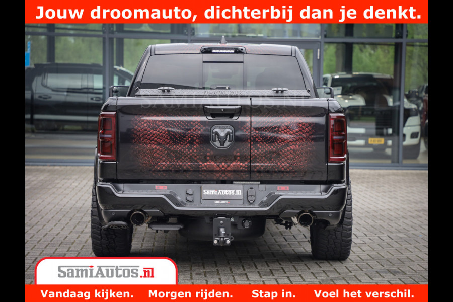 Dodge Ram COBRA EDITION | 1500 Limited Night High Output 540HP 706Nm | Massage + Full Option | De Meest Luxe en Volle Pick-Up in zijn Klas Comfortabele Dubbele Cabine met Royale 5 Zitplaatsen | BPM vrij | Nu Leverbaar uit Voorraad | Voorraad Nr 2368 -  5452 | Cobra package is meerprijs |