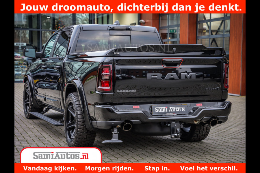 Dodge Ram 1500 Night Premium | Full Option | De Meest Luxe Pick-Up in zijn Klasse | 14.4 Inch Display | Luchtvering | 420PK 636 Nm | Comfortabele Dubbele Cabine met Royale 5 Zitplaatsen | BPM vrij | Nu Leverbaar uit Voorraad | Voorraad Nr 2233 - 7672