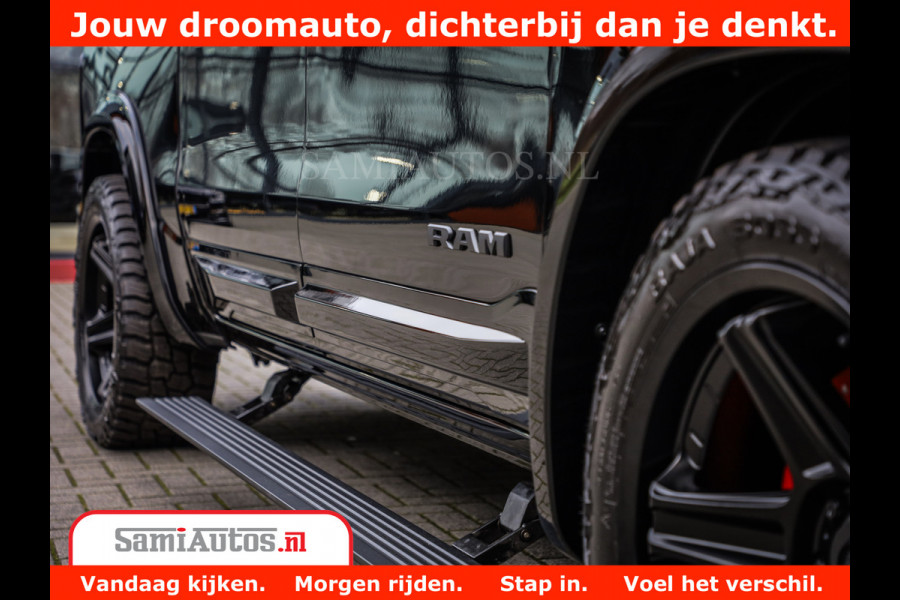 Dodge Ram 1500 Night Premium | Full Option | De Meest Luxe Pick-Up in zijn Klasse | 14.4 Inch Display | Luchtvering | 420PK 636 Nm | Comfortabele Dubbele Cabine met Royale 5 Zitplaatsen | BPM vrij | Nu Leverbaar uit Voorraad | Voorraad Nr 2233 - 7672