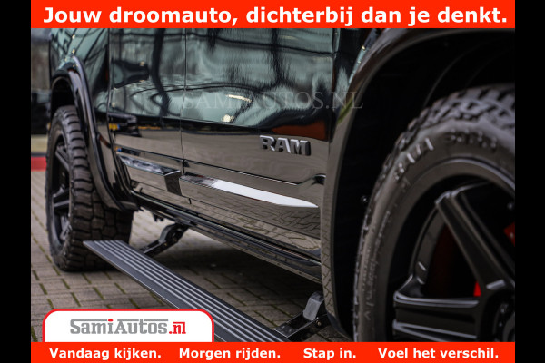 Dodge Ram 1500 Night Premium | Full Option | De Meest Luxe Pick-Up in zijn Klasse | 14.4 Inch Display | Luchtvering | 420PK 636 Nm | Comfortabele Dubbele Cabine met Royale 5 Zitplaatsen | BPM vrij | Nu Leverbaar uit Voorraad | Voorraad Nr 2233 - 7672