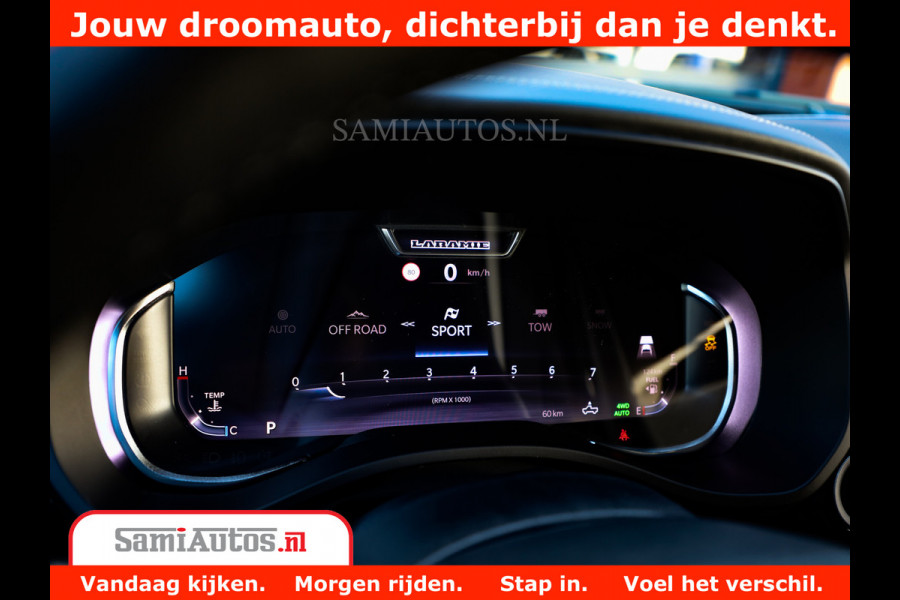 Dodge Ram 1500 Night Premium | Full Option | De Meest Luxe Pick-Up in zijn Klasse | 14.4 Inch Display | Luchtvering | 420PK 636 Nm | Comfortabele Dubbele Cabine met Royale 5 Zitplaatsen | BPM vrij | Nu Leverbaar uit Voorraad | Voorraad Nr 2233 - 7672