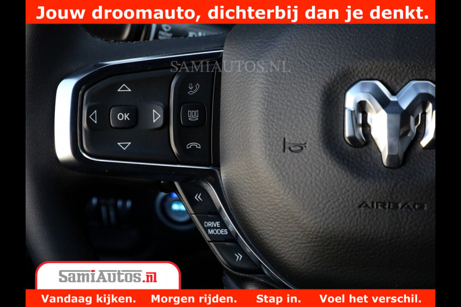 Dodge Ram 1500 Night Premium | Full Option | De Meest Luxe Pick-Up in zijn Klasse | 14.4 Inch Display | Luchtvering | 420PK 636 Nm | Comfortabele Dubbele Cabine met Royale 5 Zitplaatsen | BPM vrij | Nu Leverbaar uit Voorraad | Voorraad Nr 2233 - 7672