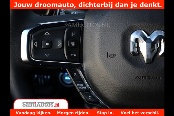 Dodge Ram 1500 Night Premium | Full Option | De Meest Luxe Pick-Up in zijn Klasse | 14.4 Inch Display | Luchtvering | 420PK 636 Nm | Comfortabele Dubbele Cabine met Royale 5 Zitplaatsen | BPM vrij | Nu Leverbaar uit Voorraad | Voorraad Nr 2233 - 7672