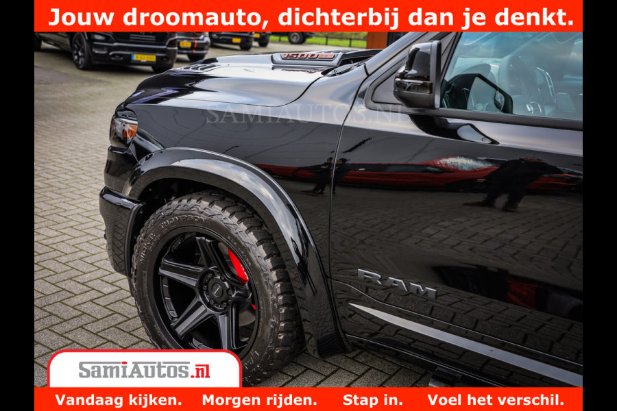 Dodge Ram 1500 Night Premium | Full Option | De Meest Luxe Pick-Up in zijn Klasse | 14.4 Inch Display | Luchtvering | 420PK 636 Nm | Comfortabele Dubbele Cabine met Royale 5 Zitplaatsen | BPM vrij | Nu Leverbaar uit Voorraad | Voorraad Nr 2233 - 7672