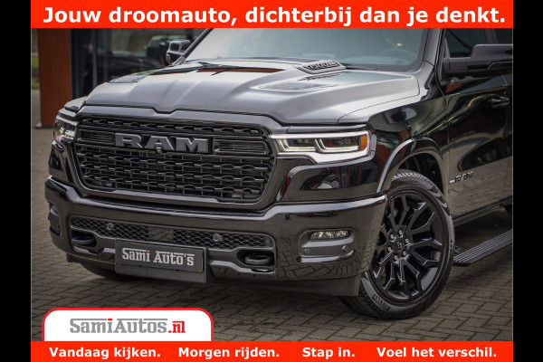 Dodge Ram 1500 Limited Demo Night High Output 540HP 706Nm | Massage + Full Option | De Meest Luxe en Volle Pick-Up in zijn Klasse | Comfortabele Dubbele Cabine met Royale 5 Zitplaatsen | BPM vrij | Nu Leverbaar uit Voorraad | Voorraad Nr 2263 - V76JVF