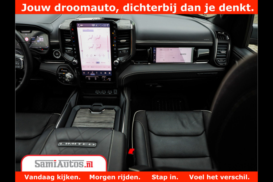 Dodge Ram 1500 Limited Demo Night High Output 540HP 706Nm | Massage + Full Option | De Meest Luxe en Volle Pick-Up in zijn Klasse | Comfortabele Dubbele Cabine met Royale 5 Zitplaatsen | BPM vrij | Nu Leverbaar uit Voorraad | Voorraad Nr 2263 - V76JVF