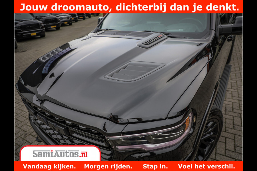 Dodge Ram 1500 Limited Demo Night High Output 540HP 706Nm | Massage + Full Option | De Meest Luxe en Volle Pick-Up in zijn Klasse | Comfortabele Dubbele Cabine met Royale 5 Zitplaatsen | BPM vrij | Nu Leverbaar uit Voorraad | Voorraad Nr 2263 - V76JVF