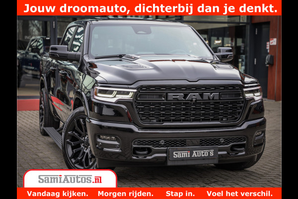 Dodge Ram 1500 Limited Demo Night High Output 540HP 706Nm | Massage + Full Option | De Meest Luxe en Volle Pick-Up in zijn Klasse | Comfortabele Dubbele Cabine met Royale 5 Zitplaatsen | BPM vrij | Nu Leverbaar uit Voorraad | Voorraad Nr 2263 - V76JVF
