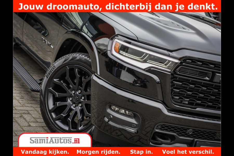 Dodge Ram 1500 Limited Demo Night High Output 540HP 706Nm | Massage + Full Option | De Meest Luxe en Volle Pick-Up in zijn Klasse | Comfortabele Dubbele Cabine met Royale 5 Zitplaatsen | BPM vrij | Nu Leverbaar uit Voorraad | Voorraad Nr 2263 - V76JVF