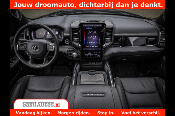 Dodge Ram 1500 Limited Demo Night High Output 540HP 706Nm | Massage + Full Option | De Meest Luxe en Volle Pick-Up in zijn Klasse | Comfortabele Dubbele Cabine met Royale 5 Zitplaatsen | BPM vrij | Nu Leverbaar uit Voorraad | Voorraad Nr 2263 - V76JVF