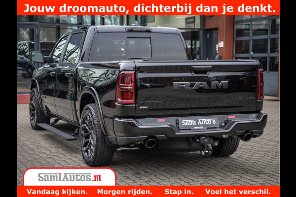Dodge Ram 1500 Limited Demo Night High Output 540HP 706Nm | Massage + Full Option | De Meest Luxe en Volle Pick-Up in zijn Klasse | Comfortabele Dubbele Cabine met Royale 5 Zitplaatsen | BPM vrij | Nu Leverbaar uit Voorraad | Voorraad Nr 2263 - V76JVF