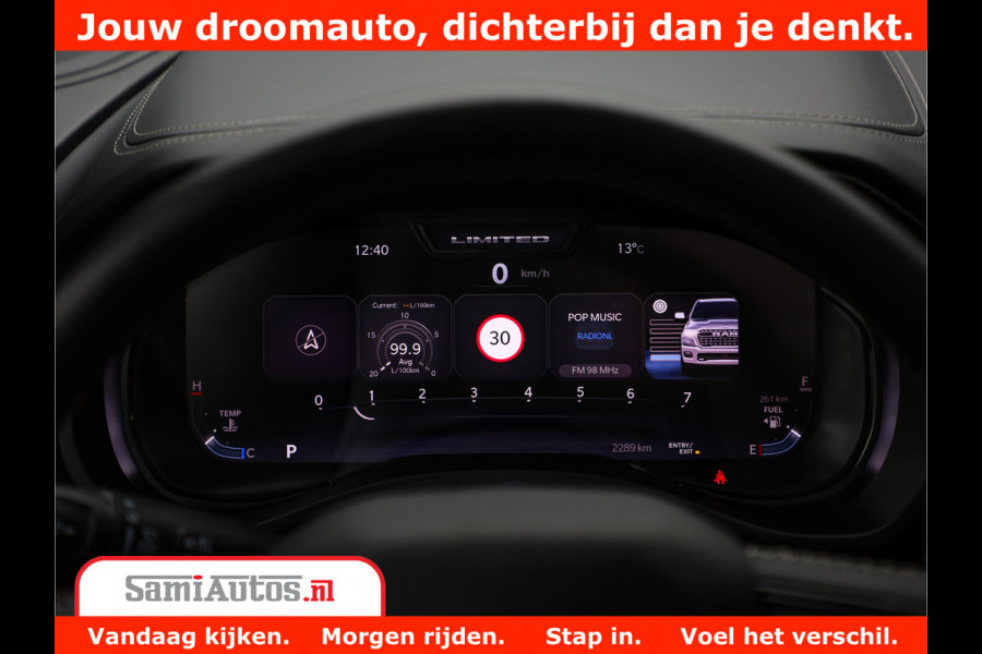Dodge Ram 1500 Limited Demo Night High Output 540HP 706Nm | Massage + Full Option | De Meest Luxe en Volle Pick-Up in zijn Klasse | Comfortabele Dubbele Cabine met Royale 5 Zitplaatsen | BPM vrij | Nu Leverbaar uit Voorraad | Voorraad Nr 2263 - V76JVF