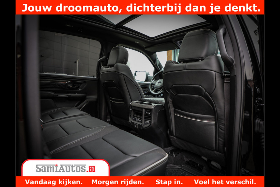 Dodge Ram 1500 Limited Demo Night High Output 540HP 706Nm | Massage + Full Option | De Meest Luxe en Volle Pick-Up in zijn Klasse | Comfortabele Dubbele Cabine met Royale 5 Zitplaatsen | BPM vrij | Nu Leverbaar uit Voorraad | Voorraad Nr 2263 - V76JVF