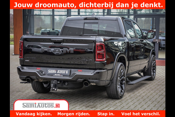 Dodge Ram 1500 Limited Demo Night High Output 540HP 706Nm | Massage + Full Option | De Meest Luxe en Volle Pick-Up in zijn Klasse | Comfortabele Dubbele Cabine met Royale 5 Zitplaatsen | BPM vrij | Nu Leverbaar uit Voorraad | Voorraad Nr 2263 - V76JVF
