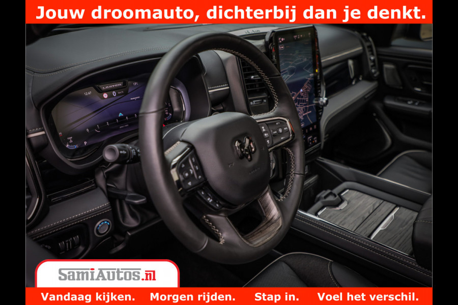 Dodge Ram 1500 Limited Demo Night High Output 540HP 706Nm | Massage + Full Option | De Meest Luxe en Volle Pick-Up in zijn Klasse | Comfortabele Dubbele Cabine met Royale 5 Zitplaatsen | BPM vrij | Nu Leverbaar uit Voorraad | Voorraad Nr 2263 - V76JVF