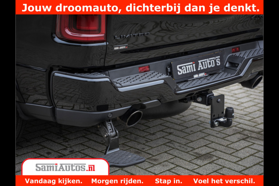 Dodge Ram 1500 Limited Demo Night High Output 540HP 706Nm | Massage + Full Option | De Meest Luxe en Volle Pick-Up in zijn Klasse | Comfortabele Dubbele Cabine met Royale 5 Zitplaatsen | BPM vrij | Nu Leverbaar uit Voorraad | Voorraad Nr 2263 - V76JVF