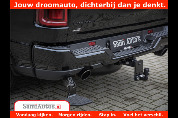 Dodge Ram 1500 Limited Demo Night High Output 540HP 706Nm | Massage + Full Option | De Meest Luxe en Volle Pick-Up in zijn Klasse | Comfortabele Dubbele Cabine met Royale 5 Zitplaatsen | BPM vrij | Nu Leverbaar uit Voorraad | Voorraad Nr 2263 - V76JVF