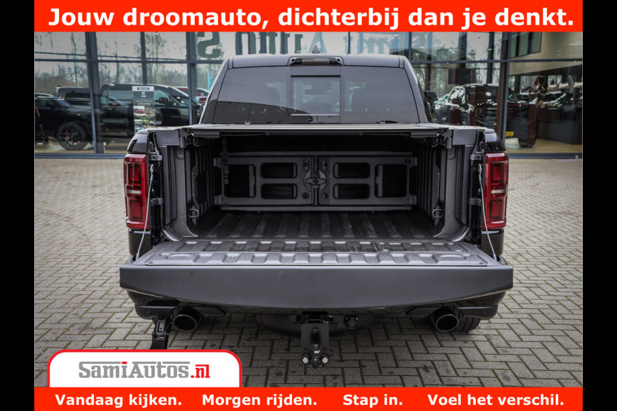 Dodge Ram 1500 Limited Demo Night High Output 540HP 706Nm | Massage + Full Option | De Meest Luxe en Volle Pick-Up in zijn Klasse | Comfortabele Dubbele Cabine met Royale 5 Zitplaatsen | BPM vrij | Nu Leverbaar uit Voorraad | Voorraad Nr 2263 - V76JVF