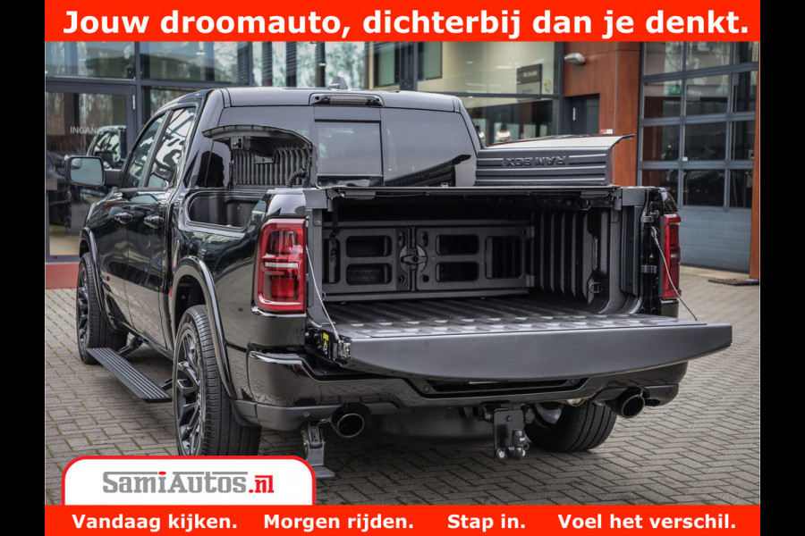 Dodge Ram 1500 Limited Demo Night High Output 540HP 706Nm | Massage + Full Option | De Meest Luxe en Volle Pick-Up in zijn Klasse | Comfortabele Dubbele Cabine met Royale 5 Zitplaatsen | BPM vrij | Nu Leverbaar uit Voorraad | Voorraad Nr 2263 - V76JVF