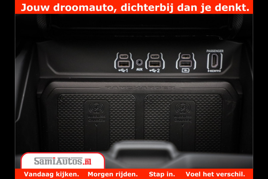 Dodge Ram 1500 Limited Demo Night High Output 540HP 706Nm | Massage + Full Option | De Meest Luxe en Volle Pick-Up in zijn Klasse | Comfortabele Dubbele Cabine met Royale 5 Zitplaatsen | BPM vrij | Nu Leverbaar uit Voorraad | Voorraad Nr 2263 - V76JVF