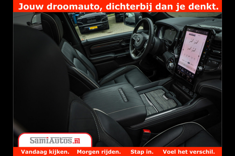 Dodge Ram 1500 Limited Demo Night High Output 540HP 706Nm | Massage + Full Option | De Meest Luxe en Volle Pick-Up in zijn Klasse | Comfortabele Dubbele Cabine met Royale 5 Zitplaatsen | BPM vrij | Nu Leverbaar uit Voorraad | Voorraad Nr 2263 - V76JVF