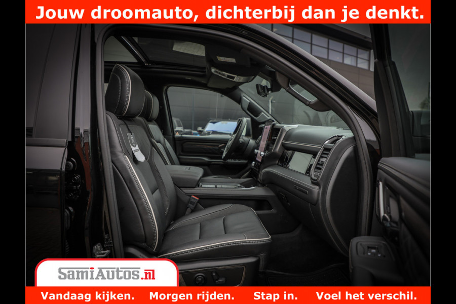 Dodge Ram 1500 Limited Demo Night High Output 540HP 706Nm | Massage + Full Option | De Meest Luxe en Volle Pick-Up in zijn Klasse | Comfortabele Dubbele Cabine met Royale 5 Zitplaatsen | BPM vrij | Nu Leverbaar uit Voorraad | Voorraad Nr 2263 - V76JVF