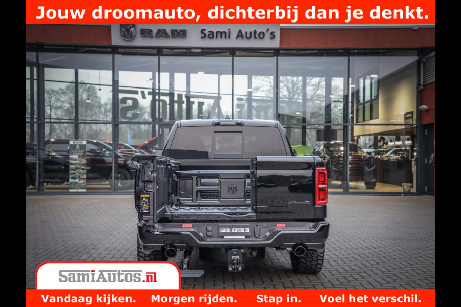Dodge Ram 1500 Limited Night High Output 540HP 706Nm | Massage + Full Option | De Meest Luxe en Volle Pick-Up in zijn Klasse | Comfortabele Dubbele Cabine met Royale 5 Zitplaatsen | BPM vrij | Nu Leverbaar uit Voorraad | Voorraad Nr 2349 -  5159