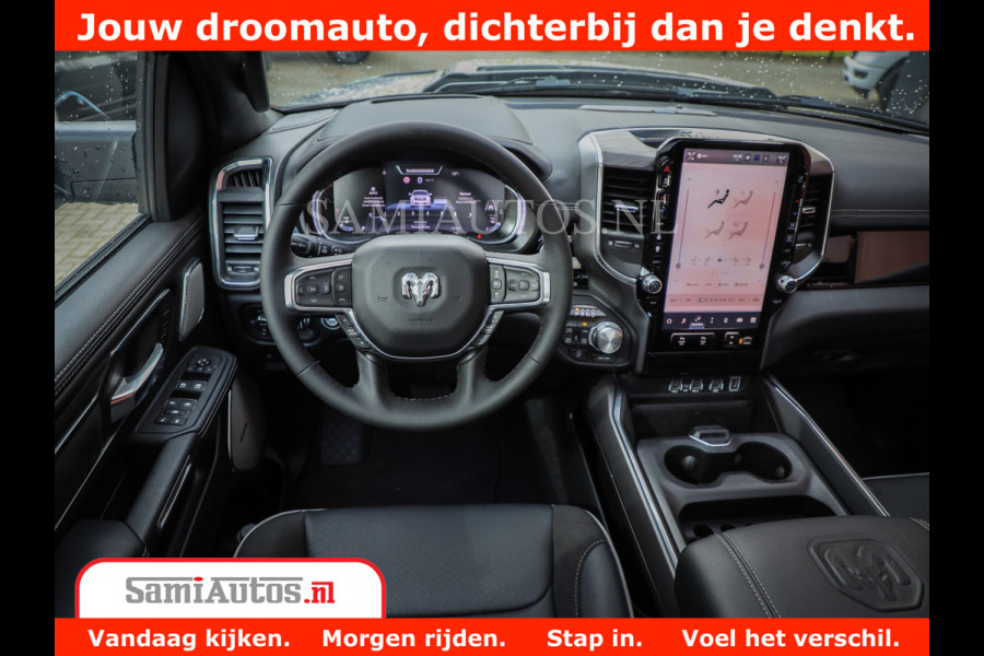 Dodge Ram 1500 Night Premium | Full Option | De Meest Luxe Pick-Up in zijn Klasse | Comfortabele Dubbele Cabine met Royale 5 Zitplaatsen | BPM vrij | Nu Leverbaar uit Voorraad | Voorraad Nr 2215 - 4984