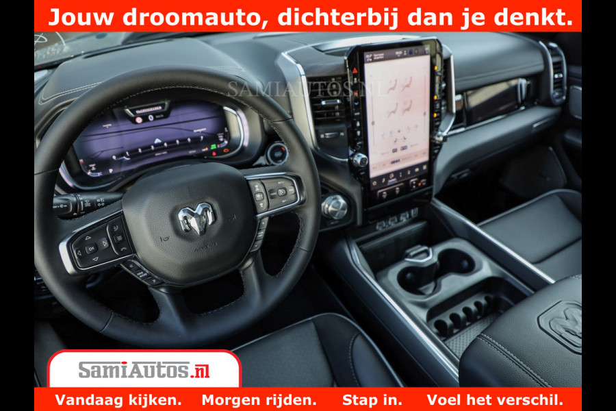 Dodge Ram 1500 Night Premium | Full Option | De Meest Luxe Pick-Up in zijn Klasse | Comfortabele Dubbele Cabine met Royale 5 Zitplaatsen | BPM vrij | Nu Leverbaar uit Voorraad | Voorraad Nr 2215 - 4984