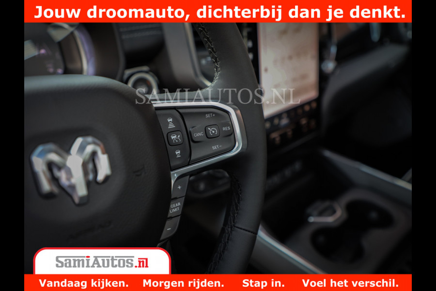 Dodge Ram 1500 Night Premium | Full Option | De Meest Luxe Pick-Up in zijn Klasse | Comfortabele Dubbele Cabine met Royale 5 Zitplaatsen | BPM vrij | Nu Leverbaar uit Voorraad | Voorraad Nr 2215 - 4984