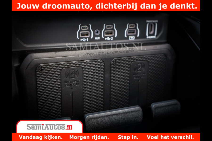 Dodge Ram 1500 Night Premium | Full Option | De Meest Luxe Pick-Up in zijn Klasse | Comfortabele Dubbele Cabine met Royale 5 Zitplaatsen | BPM vrij | Nu Leverbaar uit Voorraad | Voorraad Nr 2215 - 4984