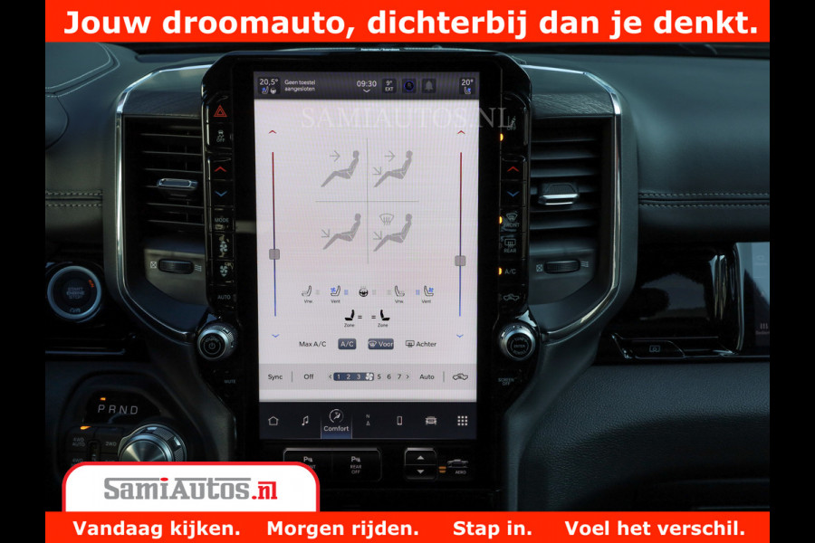 Dodge Ram 1500 Night Premium | Full Option | De Meest Luxe Pick-Up in zijn Klasse | Comfortabele Dubbele Cabine met Royale 5 Zitplaatsen | BPM vrij | Nu Leverbaar uit Voorraad | Voorraad Nr 2215 - 4984