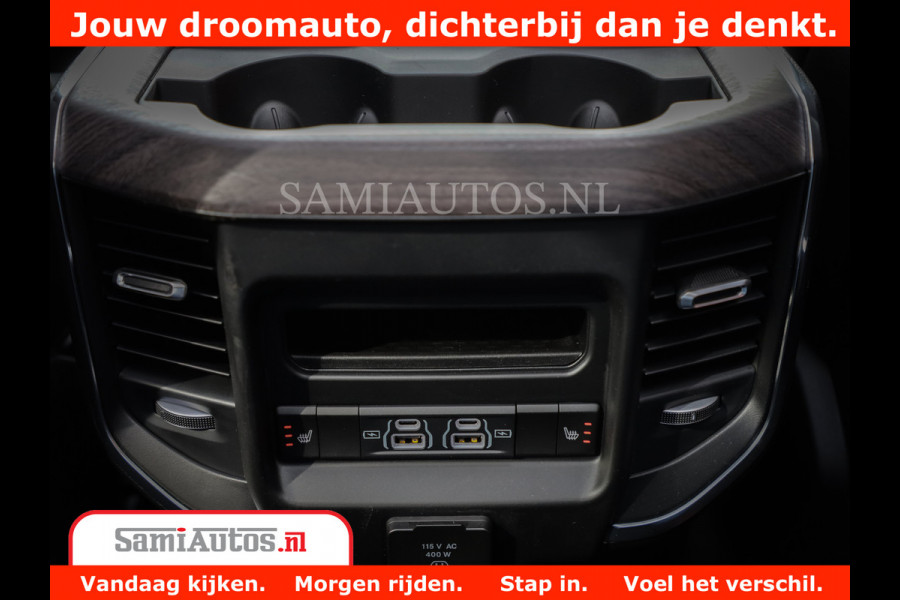 Dodge Ram 1500 Night Premium | Full Option | De Meest Luxe Pick-Up in zijn Klasse | Comfortabele Dubbele Cabine met Royale 5 Zitplaatsen | BPM vrij | Nu Leverbaar uit Voorraad | Voorraad Nr 2215 - 4984