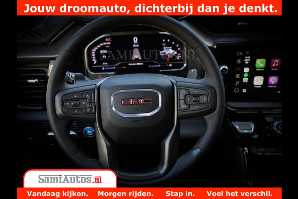 GMC Sierra AT4 6.2 V8 | Prijs Compleet met Garantie en Lpg en Rijklaarmaak kosten | Dubbele Cabine met Royale 5 Zitplaatsen | BPM vrij | Nu Leverbaar uit Voorraad | Voorraad Nr 2240 -  8364 |