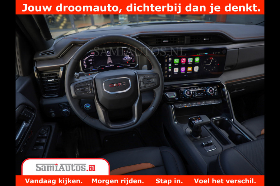 GMC Sierra AT4 6.2 V8 | Prijs Compleet met Garantie en Lpg en Rijklaarmaak kosten | Dubbele Cabine met Royale 5 Zitplaatsen | BPM vrij | Nu Leverbaar uit Voorraad | Voorraad Nr 2240 -  8364 |