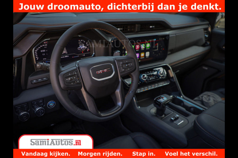 GMC Sierra AT4 6.2 V8 | Prijs Compleet met Garantie en Lpg en Rijklaarmaak kosten | Dubbele Cabine met Royale 5 Zitplaatsen | BPM vrij | Nu Leverbaar uit Voorraad | Voorraad Nr 2240 -  8364 |