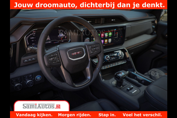 GMC Sierra AT4 6.2 V8 | Prijs Compleet met Garantie en Lpg en Rijklaarmaak kosten | Dubbele Cabine met Royale 5 Zitplaatsen | BPM vrij | Nu Leverbaar uit Voorraad | Voorraad Nr 2240 -  8364 |
