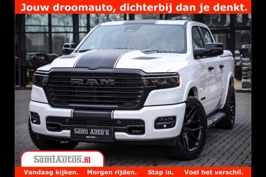 Dodge Ram 1500 Laramie Night | Face Lift | 420Pk 636 Nn | Extra Groot Scherm + Passagiers Scherm | Comfortabele Dubbele Cabine met Royale 5 Zitplaatsen | Nu Leverbaar uit Voorraad | Voorraad Nr 2223 - 5047